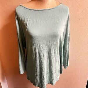 J. Jill Sage Long Sleeve Top mint green sz XL